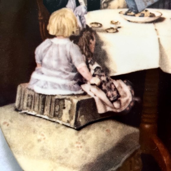 Norman Rockwell “The Gourmet” Limited Edition Collectors Plate 8 ½” - Picture 7 of 7